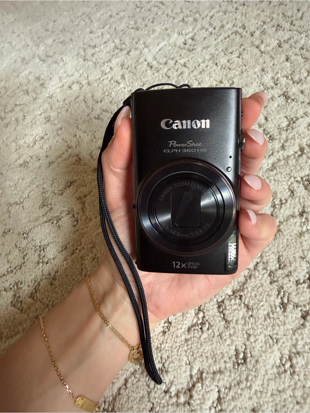 Canon PowerShot ELPH 360 HS Compact Digital Camera - Black